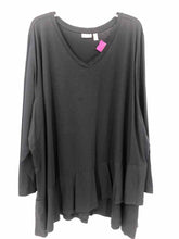 Load image into Gallery viewer, Logo Size 5X Black Knit Top