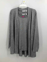 Load image into Gallery viewer, Susan Graver Size XL Silver sparkles Knit Top