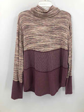 Load image into Gallery viewer, Maurices Size XL Maroon/beige Stripe Knit Top