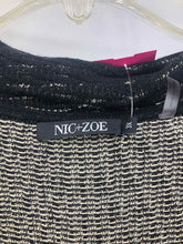 Load image into Gallery viewer, Nic &amp; Zoe Size 3X Black/tan Stripe Duster