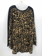 Load image into Gallery viewer, CJ Banks Size 3X Black/tan Animal Print Tunic