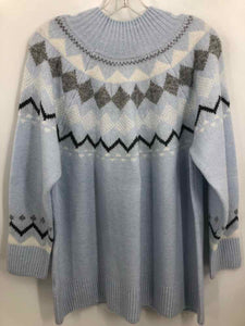 Vince Camuto Size 1X Blue Sweater