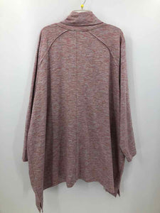 Logo Size 5X Grey/blush marled Knit Top