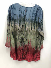 Load image into Gallery viewer, Parsley &amp; Sage Size XL Blue/coral Print Tunic