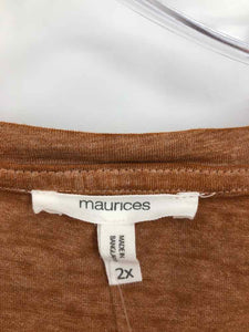Maurices Size 2X Caramel pumpkin Knit Top
