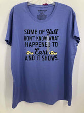 Load image into Gallery viewer, Farm Fed Size 1X Blue Screen Printed Knit Top