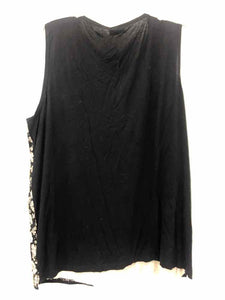 Via Appia Size 3X Black/white embellishments Knit Top