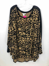 Load image into Gallery viewer, CJ Banks Size 3X Black/tan Animal Print Tunic