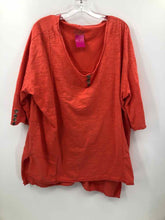 Load image into Gallery viewer, Neon Buddha Size 2X Orange Knit Top