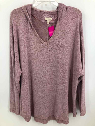 Cupio Size 2X Mauve marled Tunic