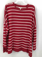 Load image into Gallery viewer, Maurices Size 2X Red/white Stripe Knit Top