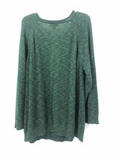 Load image into Gallery viewer, CJ Banks Size 3X Green/yellow marled Sweater