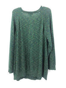 CJ Banks Size 3X Green/yellow marled Sweater