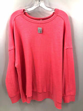 Load image into Gallery viewer, Maurices Size Large Neon Pink Ribbed Knit Top