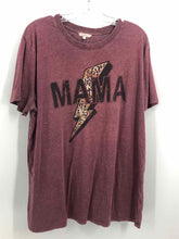 Load image into Gallery viewer, Maurices Size Large Maroon Screen Printed Knit Top
