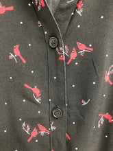 Load image into Gallery viewer, Catherines Size 5X Black/Red cardinal Blouse