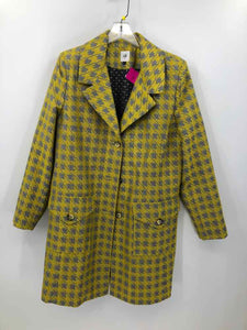 Cabi Size XL Yellow Plaid Coat