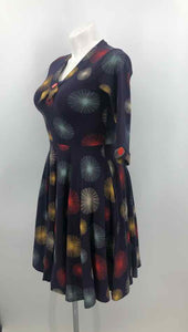 Effie's Heart Size Medium Navy Screen Printed Dress