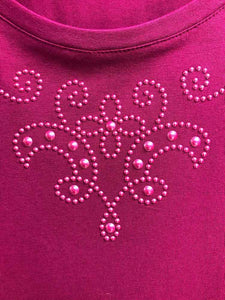 Catherines Size 4X Wine Bling Knit Top