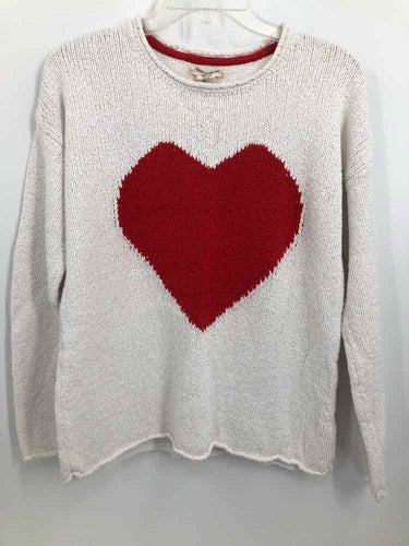 Christian Siriano Size Large White/Red hearts Sweater