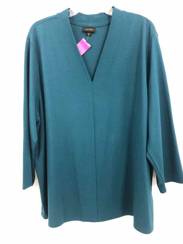 J Jill Size 3X Teal Knit Top