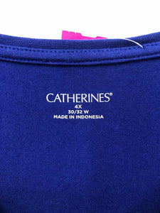 Catherines Size 4X Royal Blue seasonal Knit Top