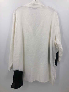 John Mark Size 3X White Blouse