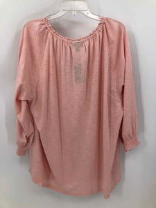 Style & Co Size 3X Blush Knit Top