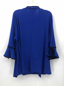 Liz Mccoy Size 3X Royal Blue Knit Top