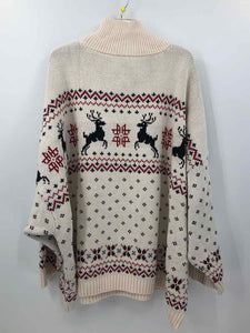 Torrid Size 4x/5x Ivory Print Sweater