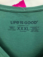 Load image into Gallery viewer, Life is Good Size 2X Green Screen Printed Knit Top