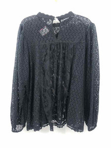 Torrid Size 2X Black Embroidered Blouse