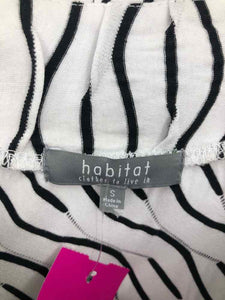 Habitat Size Small White/Black Stripe Knit Top