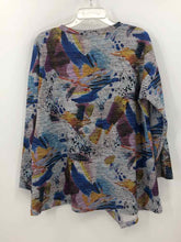 Load image into Gallery viewer, Periwinkle Size XL gray/blue Print Tunic