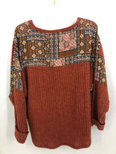 Load image into Gallery viewer, Maurices Size XL Rust Print Knit Top