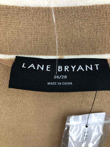 Lane Bryant Size 22/24 Beige Stripe Cardigan