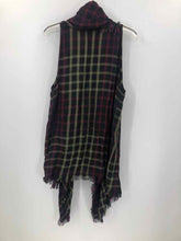 Load image into Gallery viewer, Maurices Size O/S Maroon/Black Plaid Vest