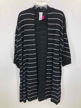 Load image into Gallery viewer, Chico&#39;s Size 1X Black/white Stripe Cardigan