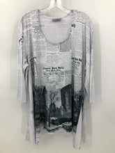 Load image into Gallery viewer, Sole Dione Size 3X White/Black Print Knit Top