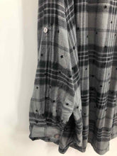 Load image into Gallery viewer, Jane and Delancy Size 3X Grey/Black Plaid Blouse