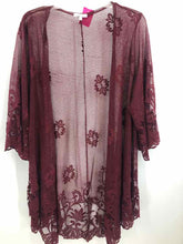 Load image into Gallery viewer, Maurices Size XL Maroon Burnout Duster