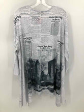 Load image into Gallery viewer, Sole Dione Size 3X White/Black Print Knit Top