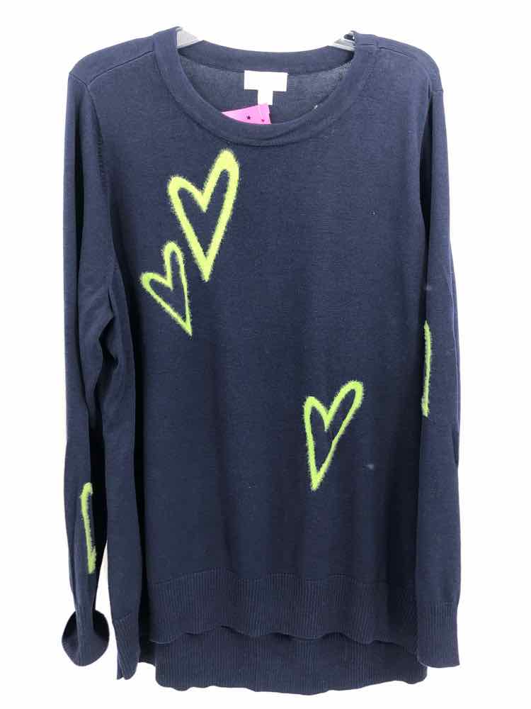 Kim Gravel Size 2X Navy hearts Tunic