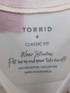 Torrid Size 3X Ivory hearts Knit Top