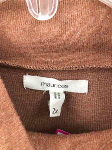 Maurices Size 2X Chocolate Knit Top