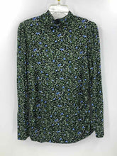 Load image into Gallery viewer, Michael Kors Size XL Black/Green Floral Turtleneck