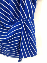 Load image into Gallery viewer, Liz Claiborne Size 3X Blue/white Stripe Blouse