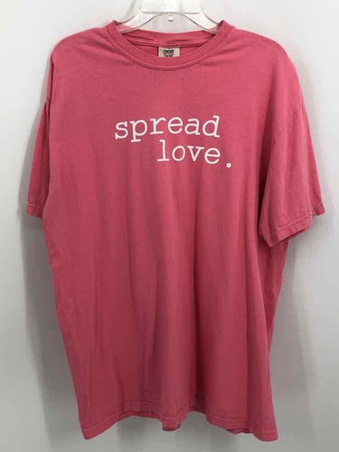 Comfort Colors Size XL Pink Screen Printed Knit Top