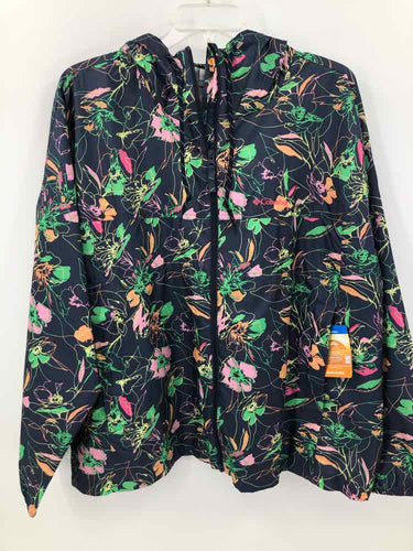 Columbia Size 3X Navy Floral Jacket (Outdoor)