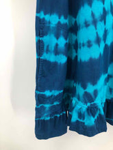 Load image into Gallery viewer, Logo Size 1X Aqua/Turq tiedye Knit Top